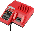 LabTEC Cargador de una batería M18 para Milwaukee, Cargador de 18 V y 65 W de Repuesto para Milwaukee XC 48-59-1812, 48-11-1820, 48-11-2402, 48-11-1840, 48-11-1850, 48-11-1852 y 48-11-2401