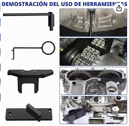 Kit Calado Distribucion PSA 1.2 puretech, Kit de Herramientas de Sincronización, Timing Herramientas Kit para PSA 1.0 1.2, para Citroen C1、C3、C4, para Peugeot 208、2008、308、3008、508、5008 （Negra）