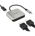 WAVLINK Divisor USB-C a Doble HDMI, Adaptador HDMI 3 en 1
Doble pantalla 4K@60Hz, entrada PD de 87W, compatible con Dell, HP, Lenovoetc y sistemas Windows únicamente