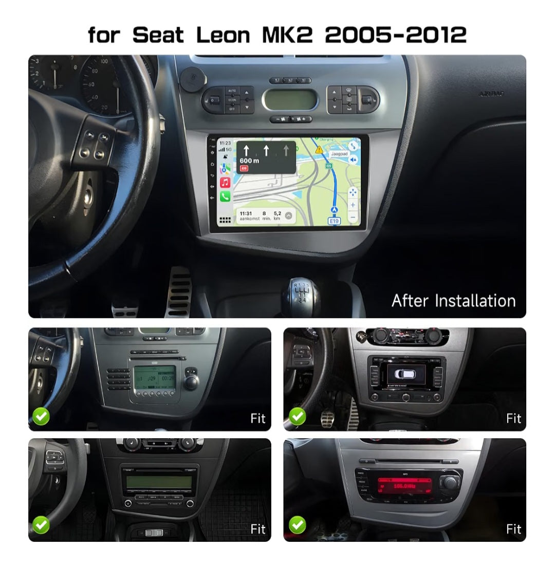 4+64GB 9" Pantalla Radio para Renault Dacia SANDERO II B52 2012-2019
Wireless Carplay Android Auto, 9" IPS Touch Screen Android Radio Coche con Bluetooth 5.0/GPS/Cámara de Marcha Atrás/FM/WiFi