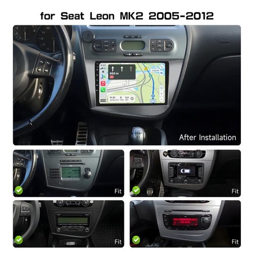4+64GB 9" Pantalla Radio para Renault Dacia SANDERO II B52 2012-2019
Wireless Carplay Android Auto, 9" IPS Touch Screen Android Radio Coche con Bluetooth 5.0/GPS/Cámara de Marcha Atrás/FM/WiFi