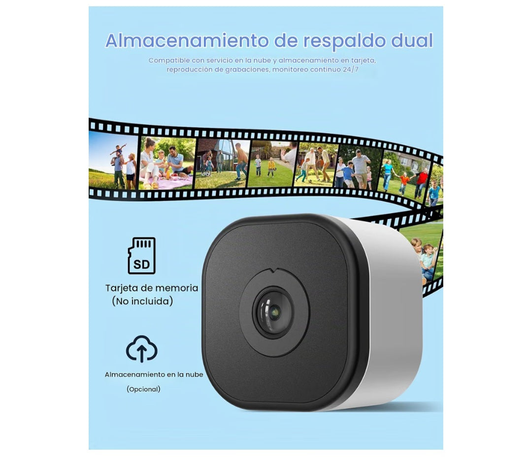 Camara de Ventana 3MP 2K, Sin Taladros, WiFi 2.4/5GHz
Visión Nocturna en Color, Detección de Personas/Vehículo, Grabación 24/7, Antirreflejo & Antideslumbrante, Für Apartamento