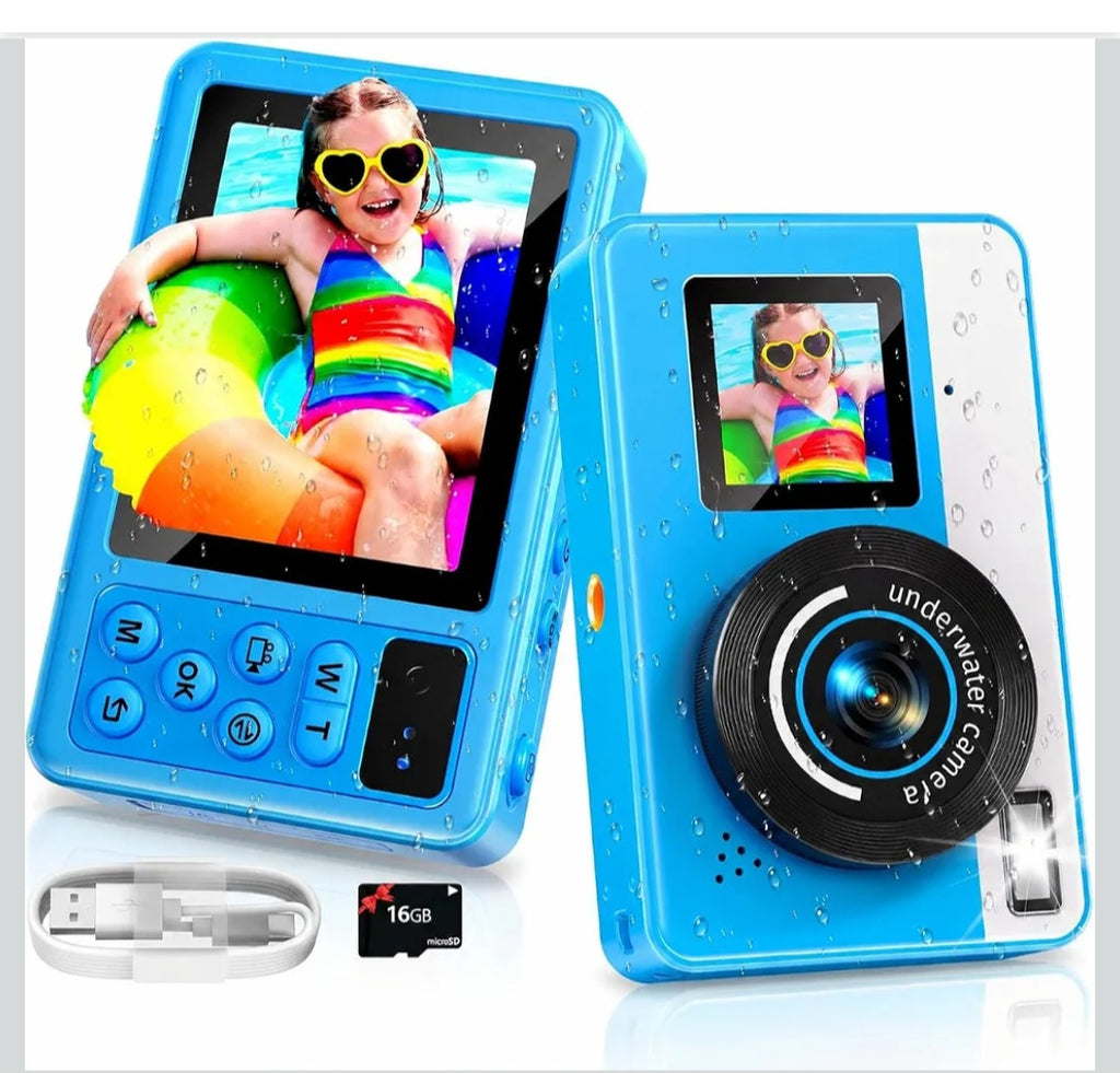 Maxmango Cámara Subacuática 10FT para Adolescentes con SD 16GB
Cámara Impermeable para Piscina, Natación y Vacaciones