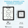 DOQAUS, juego de 3 termómetros e higrómetros digitales para interiores | | Präzise Echtzeitdaten (±0,5°C, ±2% RH), Großes LCD (3,4"), 2 x AAA Batterie 21–28 Monate